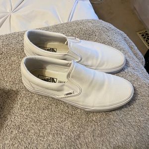White Slip-On vans